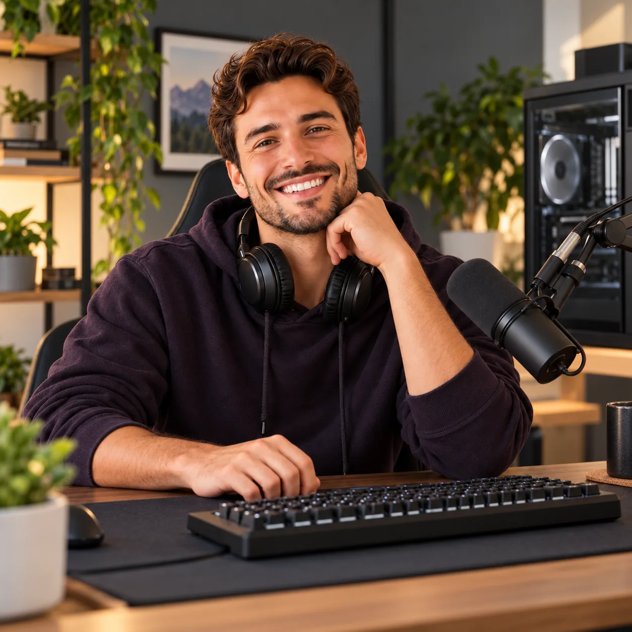 Mitch at his streaming desk
